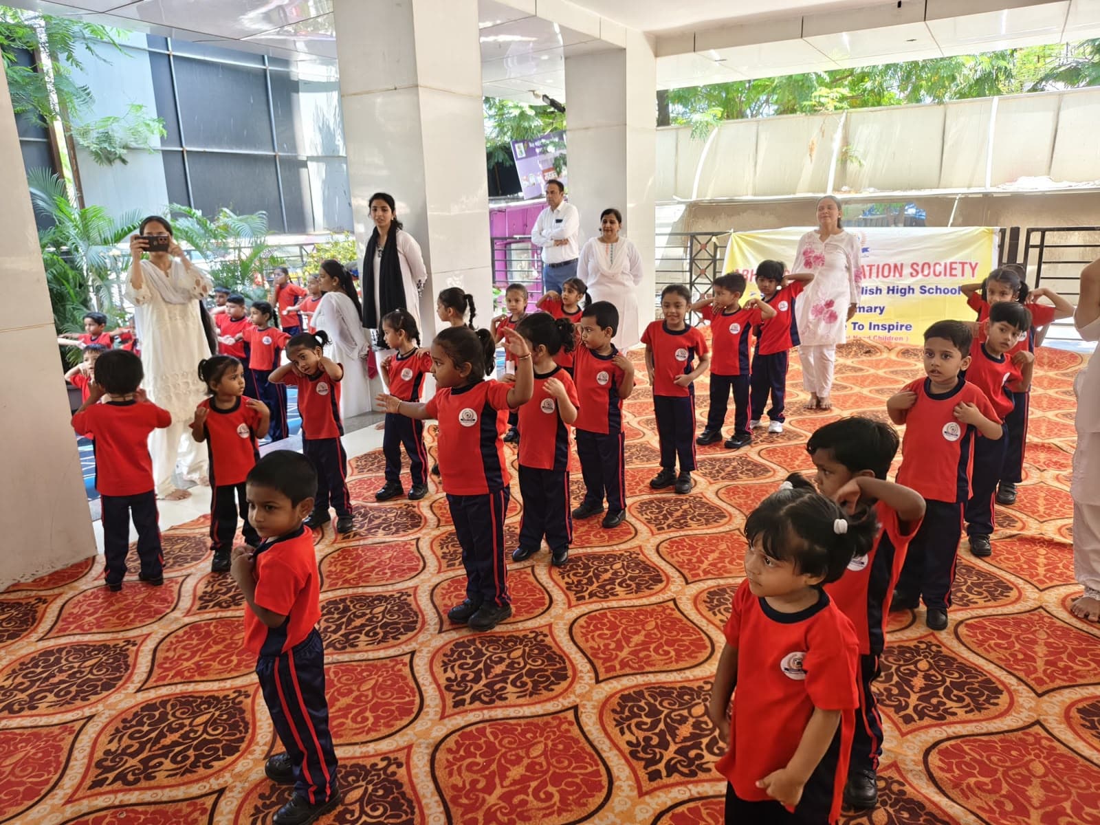 Yoga day celebration with youth
